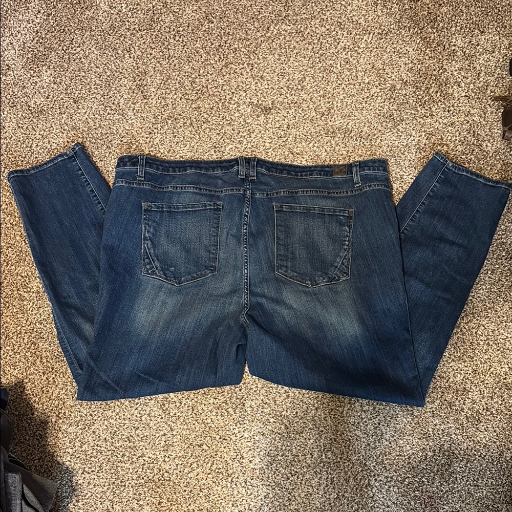 DKNY Jeans Curvy Blue Denim Jeans 24W EUC